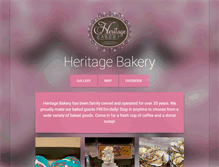 Tablet Screenshot of heritage-bakery.com